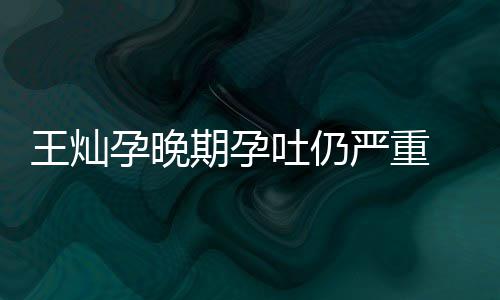 孕晚严重秀幸 杜点为吐仍她做早餐王灿福淳5期孕