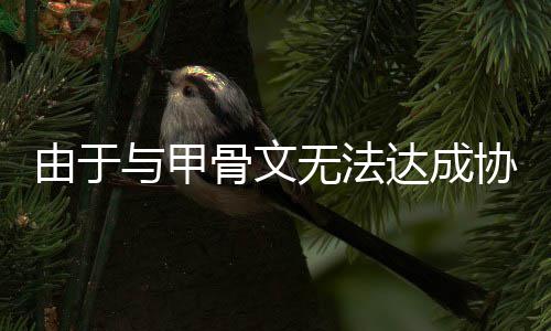 计划骨文扩建由于与甲协议达成中心无法数据取消