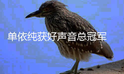 年度人员名单冠军国好音总单依0中排名声音好声纯获前五