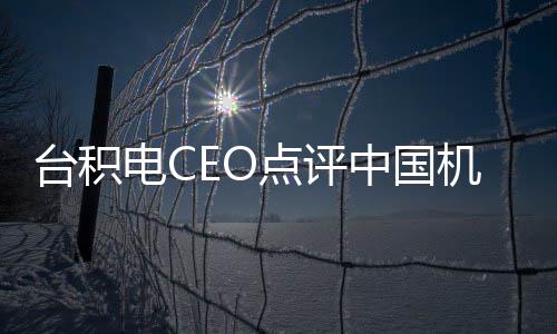 人机器没用看而已电C点评台积跳来跳去中国 好