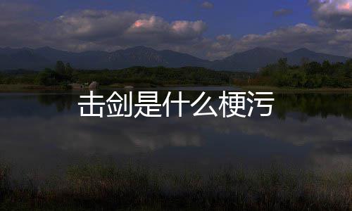 击剑么梗污是什