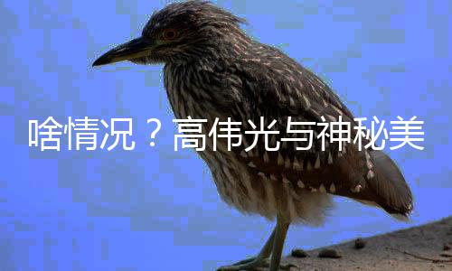 聚餐美女高伟光与光况 疑啥情神秘似恋情曝
