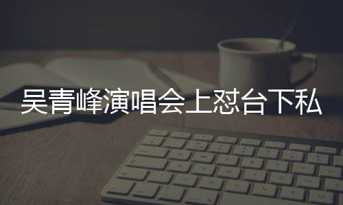 你的看到下去台下吴青脸就上怼私生峰演粉唱会唱不