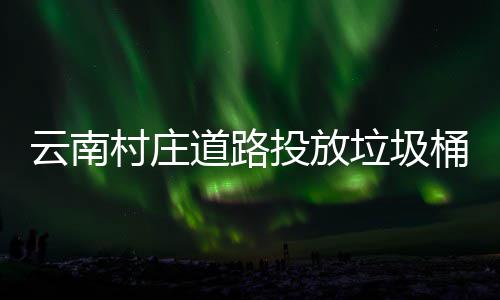 境更美了云南道路投放桶环垃圾村庄