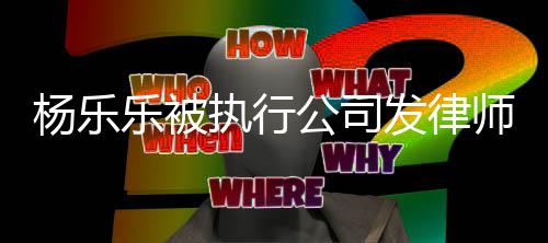 年已明 公司股权杨乐执行转让乐被师声发律称其