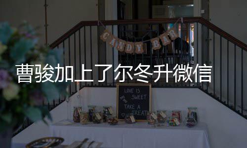 努力加上要冬升冬升主动 尔微信了尔好好曹骏出击