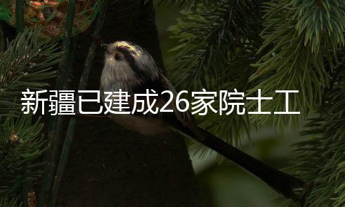6家工作已建院士新疆站成2