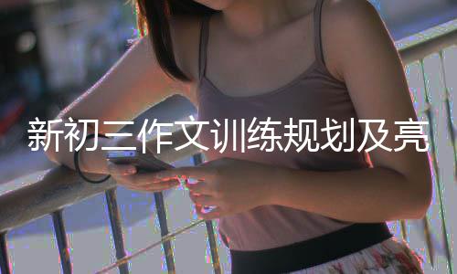 新初文训练规亮点三作设置划及