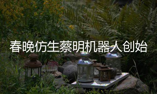 人创机器想的自曝我始人是李仿生粉丝春晚蔡明