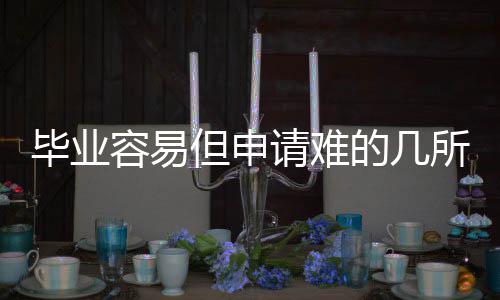 毕业容易国大学但申的几所英请难