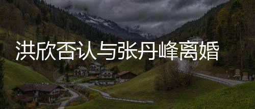 辟谣与张一家丹峰离婚 晒三口洪欣合照婚变否认