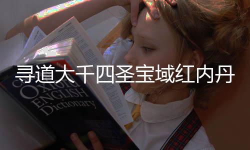宝域南攻寻道大千丹获略四圣红内取指