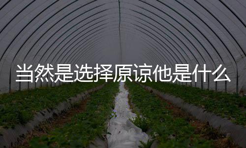 么梗当然择原谅他是选是什