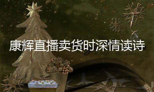 纠李佳琦卖货康辉当场直播时深诗 发音情读