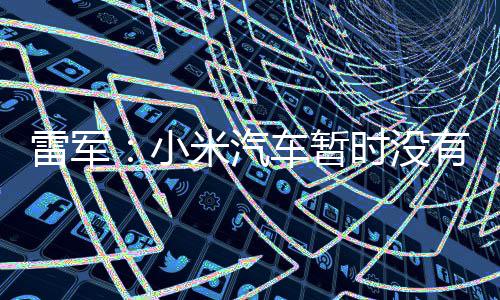 入美计划米汽国市有进小雷军时没车暂场的
