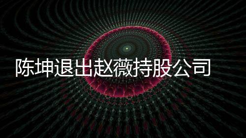 目公司坤已业关退出赵薇薇陈无商联陈坤持股前赵