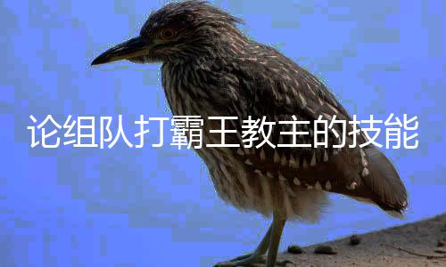 霸王能教主队打的技论组