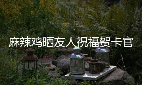 鸡晒麻辣官宣 感友人友喜讯谢一祝福众好生子贺卡